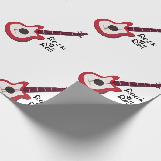 Rock and Roll Geschenkpapier (Ecke)