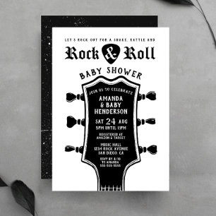 Rock and Roll Gitarre Baby Shower Einladung