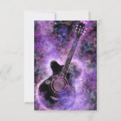 Rock and Roll Gitarre Happy Birthday Card Karte (Rückseite)