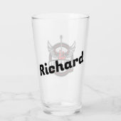 Rock and Roll Gitarre mit Flügeln Glas (Rückseite)