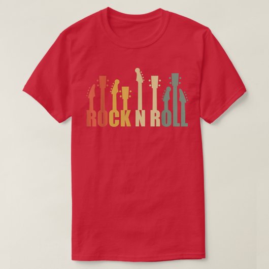 Rock and Roll Gitarren Acoustic Gitarrist Ro T-Shirt (Design vorne)