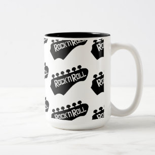 Rock and Roll Gitarren-Muster Tasse