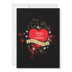 Rock and Roll Grungy Heart (braun)