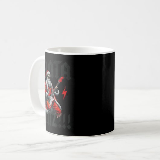 Rock And Roll Guitar Christmas For Women Men Boys Kaffeetasse (Vorderseite Links)