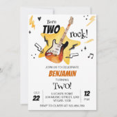 Rock and Roll Guitar Geburtstagseinladung Einladung (Vorderseite)