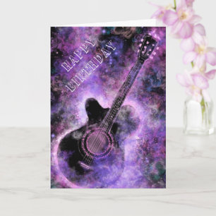Rock and Roll Guitar Geburtstagskarte Karte