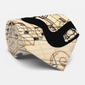 Rock and Roll Guitar Sound Wave Krawatte (Gerollt)