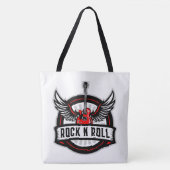 Rock and Roll Guitar Tote Bag Tasche (Vorderseite)