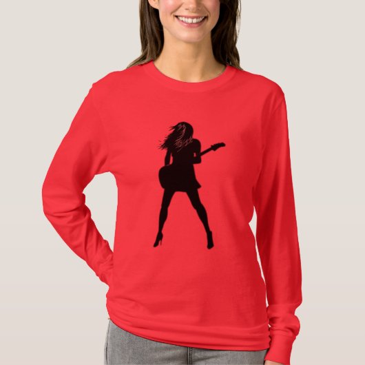 Rock and Roll Guitarist T - Shirt (Vorderseite)