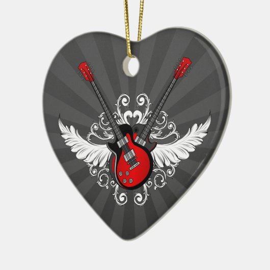 Rock and Roll Guitars Keramikornament (Links)