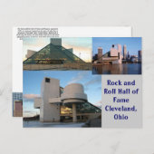 Rock and Roll Hall of Fame Cleveland, Ohio Postkarte (Vorne/Hinten)