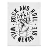 Rock and Roll Hand Poster (Vorderseite)