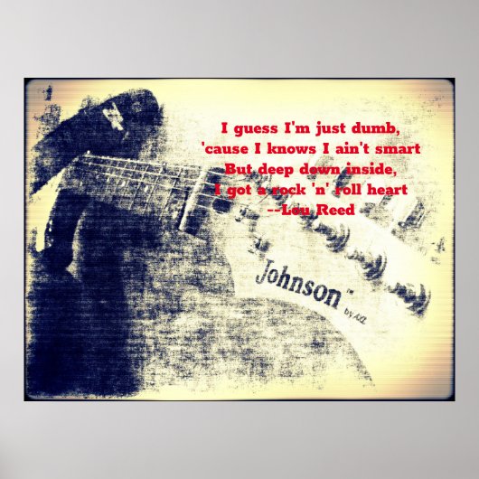 Rock and Roll Heart Poster (Vorne)