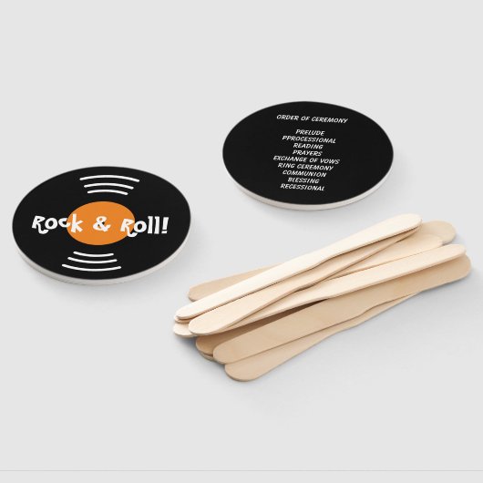 Rock and Roll Hochzeitsfeierprogramm für Rock und  Fächer (Non-assembled)