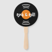 Rock and Roll Hochzeitsfeierprogramm für Rock und  Fächer (Vorderseite)