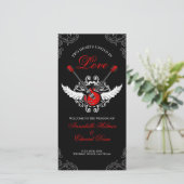 Rock-and-Roll-Hochzeitsprogramm (Stehend Vorderseite)