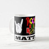 Rock-and-Roll ist Tasse von Bedeutung (Vorderseite Links)