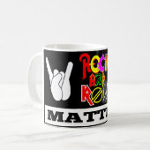 Rock-and-Roll ist Tasse von Bedeutung (Vorderseite Links)