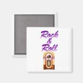 Rock and Roll Jukebox Magnet (Vorderseite/Rückseite)