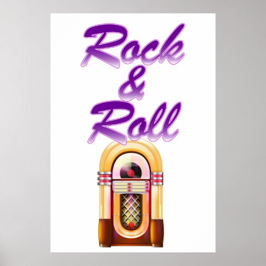 Rock and Roll Jukebox Poster (Vorne)