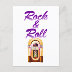 Rock and Roll Jukebox Postkarte