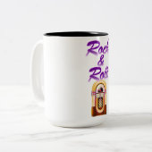 Rock and Roll Jukebox Zweifarbige Tasse (Vorderseite Links)