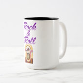 Rock and Roll Jukebox Zweifarbige Tasse (VorderseiteRechts)
