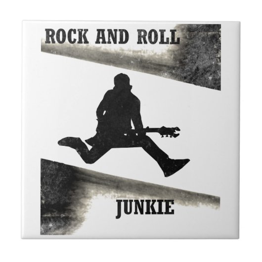 Rock and Roll Junkie Fliese (Vorderseite)