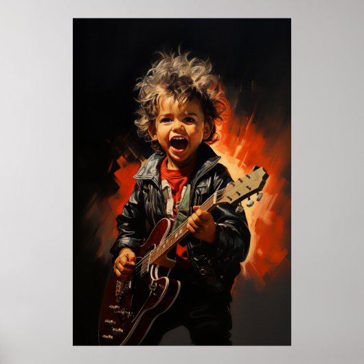 Rock and roll kid poster (Vorne)
