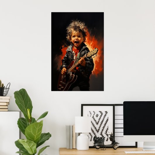 Rock and roll kid poster (Heimbüro)