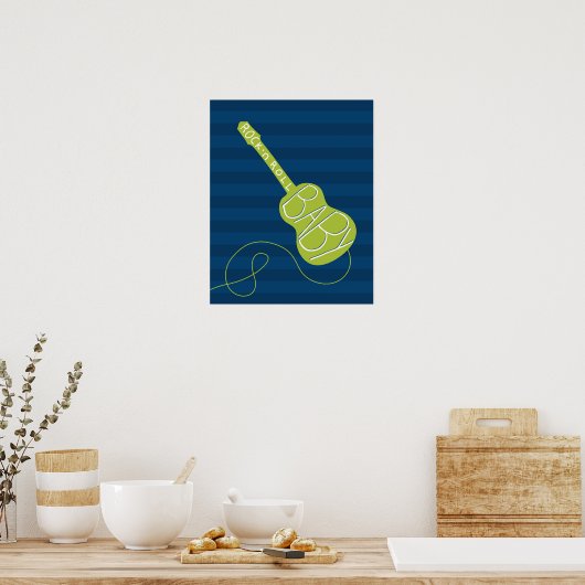 Rock and Roll Kinderzimmer Art Poster (Küche)