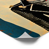 Rock and Roll Kitty - Punk Cat Poster Art (Ecke)