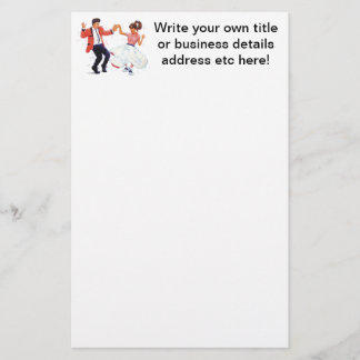 Rock-and-Roll! Klassische Fünfzigerjahre Briefpapier