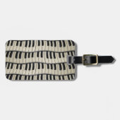 Rock-and-Roll-Klavierschlüssel Gepäckanhänger (Vorderseite horizontal)