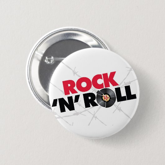 Rock-and-Roll! - Knopf Button (Vorne & Hinten)