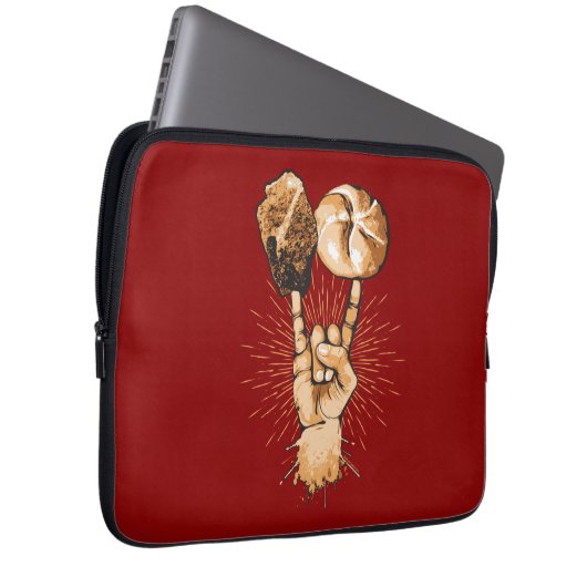 Rock and Roll Laptop Sleeve (Vorne Rechts)