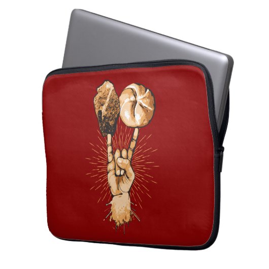 Rock and Roll Laptop Sleeve (Vorderseite Links)