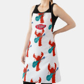 Rock and Roll Lobster Guitar Crustacean Muster Schürze (InSitu)