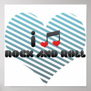 Rock-and-Roll-Lüfter Poster