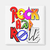 Rock and Roll Magnet (weiß) (Vorne)