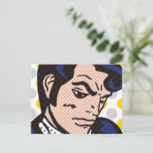 Rock and Roll Man Pop Postkarte (Stehend Vorderseite)