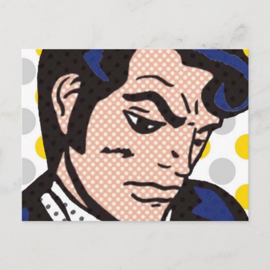 Rock and Roll Man Pop Postkarte (Vorderseite)