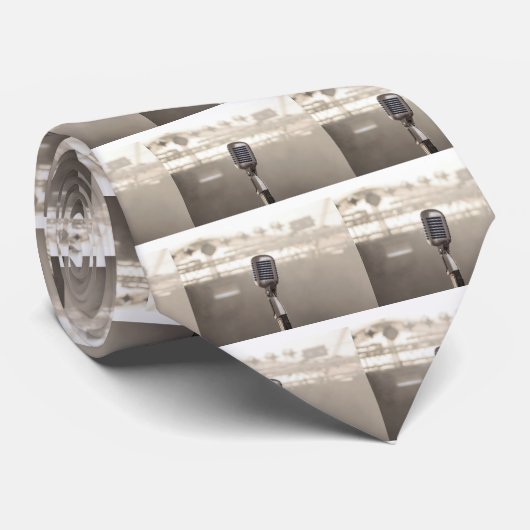 Rock And Roll Microphone Krawatte (Gerollt)