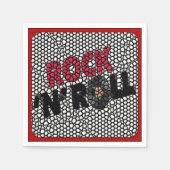 Rock and Roll Mosaic Retro Party Napkins Serviette (Vorderseite)