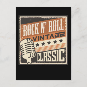 Rock and Roll Music 1950s Rockabilly US Postkarte
