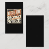 Rock and Roll Music 1950s Rockabilly USA Visitenkarte (Vorne/Hinten)