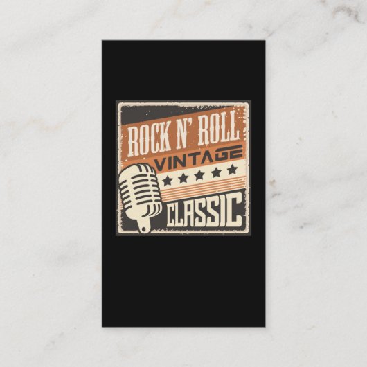 Rock and Roll Music 1950s Rockabilly USA Visitenkarte (Vorderseite)