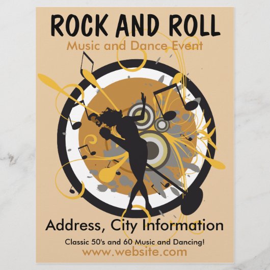 Rock and Roll Music Flyer (Hinten)