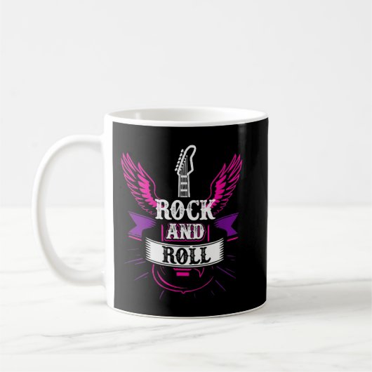Rock and Roll Music Gitarre 1 Kaffeetasse (Links)