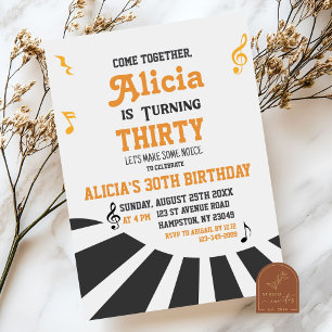 Rock and Roll Musik Erwachsenen Geburtstag Einladung